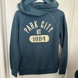 Teal Park City Graphic Men's Hoodie